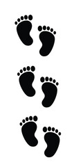Human cartoon footprints pattern, sole, footprint, sticker 