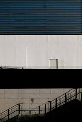 Obraz premium Stairway on business district in Madrid, Spain