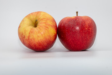 apples on a white background