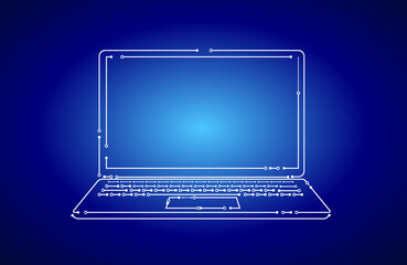 computer laptop illustration