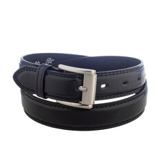 black leather belt