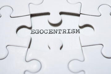 Egocentrism concept view - obrazy, fototapety, plakaty