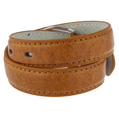 leather belt isolated on white