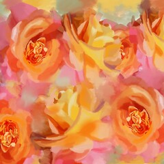 collage of roses