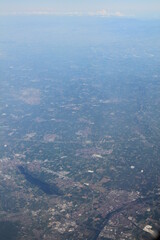 Aerial view of the city