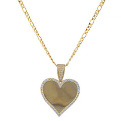 golden heart necklace