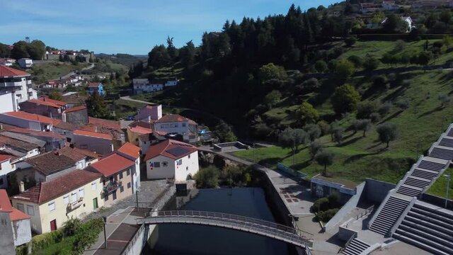 Bragan&ccedil;a, Parque urbano do Rio Ferven&ccedil;a , Vista a&eacute;rea at&eacute; ao Centro da Ci&ecirc;ncia Viva, Casa da S&ecirc;da