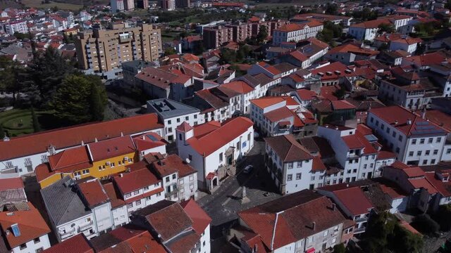 Bragan&ccedil;a,  Largo de S&atilde;o Vicente, Largo dos Combatentes vista a&eacute;rea