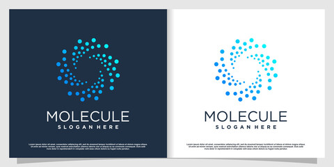 Molecule logo design with modern creative concept Premium Vector part 1