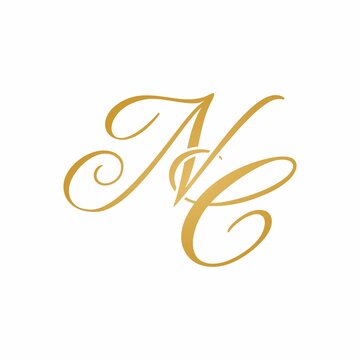 NC initial monogram logo