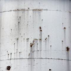 Old rusty metal background. Thrown industry tanks texture