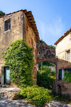 Cotignac idyllic french village scene