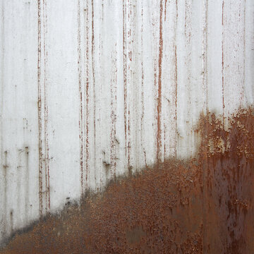 Rusty metal background. Thrown old industry image