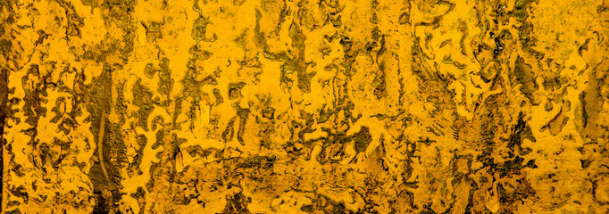Yellow resin with stains for banner concept