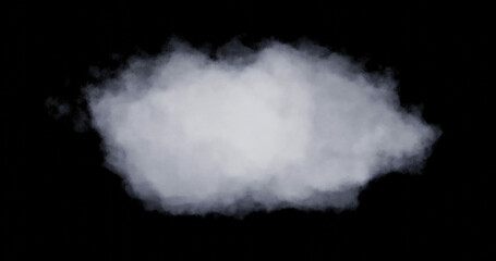 Shapes abstract cloud. Cloud icon. 3d rendering. Cloud 3d rendering.
