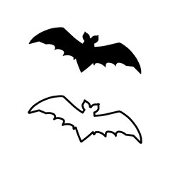 bat icon - vector