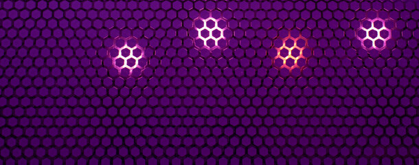 abstract light background with hexagon