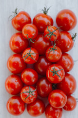 Fresh cherry tomatoes closeup
