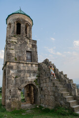 Fototapeta na wymiar bell tower at the Bagrat temple in Kutaisi