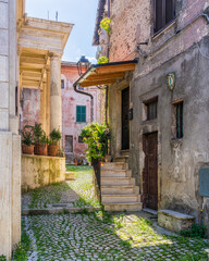 Fototapeta na wymiar Scenic sight in Carpineto Romano, beautiful little town in the province of Rome, Lazio, Italy.