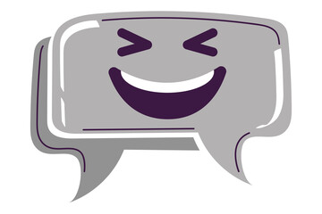 laughing speech bubble