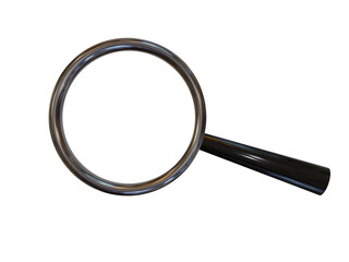 拡大鏡 虫眼鏡 白背景 3dイラスト