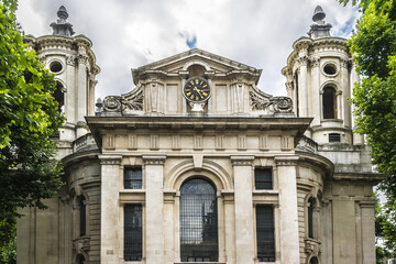 Fototapeta na wymiar Former church of St John the Evangelist (1728). Smith Square, Westminster, London.