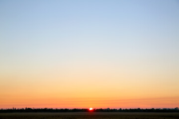 View of beautiful sunset sky