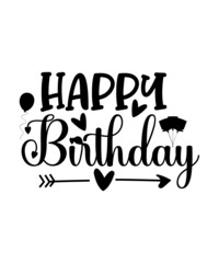 Happy Birthday SVG Files, Happy Birthday SVG bundle, Happy Birthday Cut File, Birthday Cake 