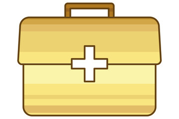 golden first aid box