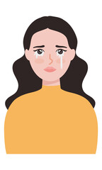 sad woman crying
