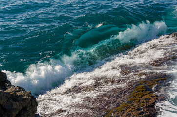 Punta Chiappa, stretch of coast on the Portofino promontory in Genoa in Liguria