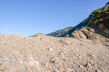 Punta Chiappa, stretch of coast on the Portofino promontory in Genoa in Liguria