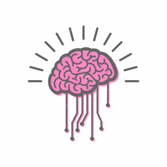 Artificial Intelligence brain icon