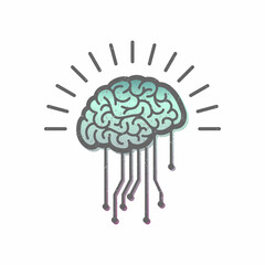 Artificial Intelligence brain icon