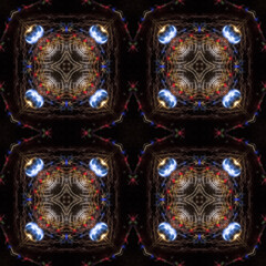 Seamless pattern, infinite texture, tile, square - Illustration - graphics. Surreal. Design elements