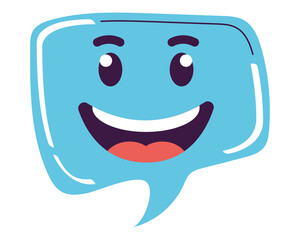 happy chat bubble