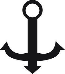 ancjor icon on black