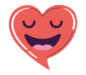 hearted chat bubble