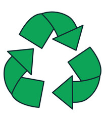 Obraz premium recycle symbol icon