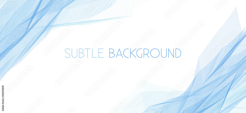 Poster subtle background with light blue transparent abstraction