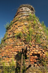 Lime kiln in sunny summer evening, Alsi, Latvia.