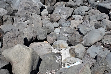 volcanic rock characteristic of the island of stromboli, Aeolian Islands