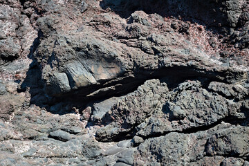 volcanic rock characteristic of the island of stromboli, Aeolian Islands