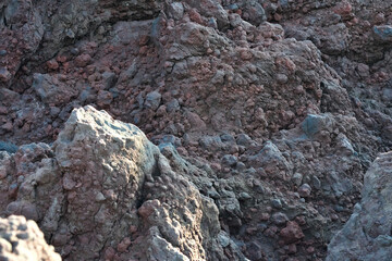 volcanic rock characteristic of the island of stromboli, Aeolian Islands