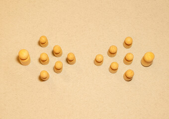 two arrows of the figures are directed at each other