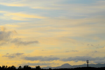 美しい夕焼けの風景