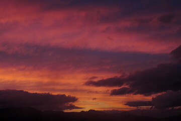 美しい夕焼けの風景