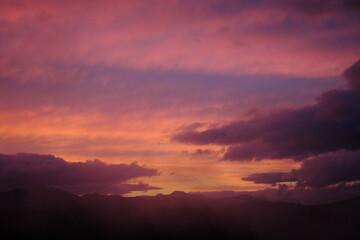 美しい夕焼けの風景