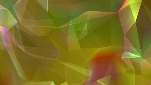 Abstract polygon animation multicolor pattern 4K smooth concept